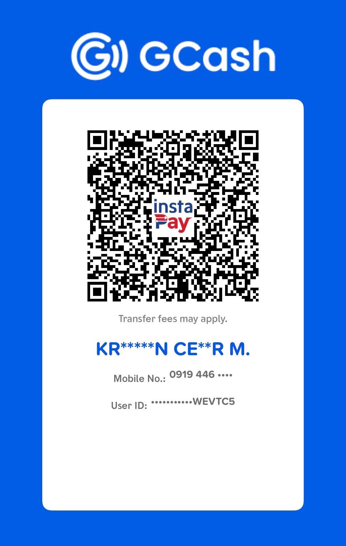 GCash payment QR code